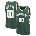 RedFS Custom M.Bucks Green Fast Break Jerseys - Icon Edition
