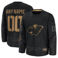 RedF Custom M.Wild Black 2024 Military Appreciation Practice Jerseys