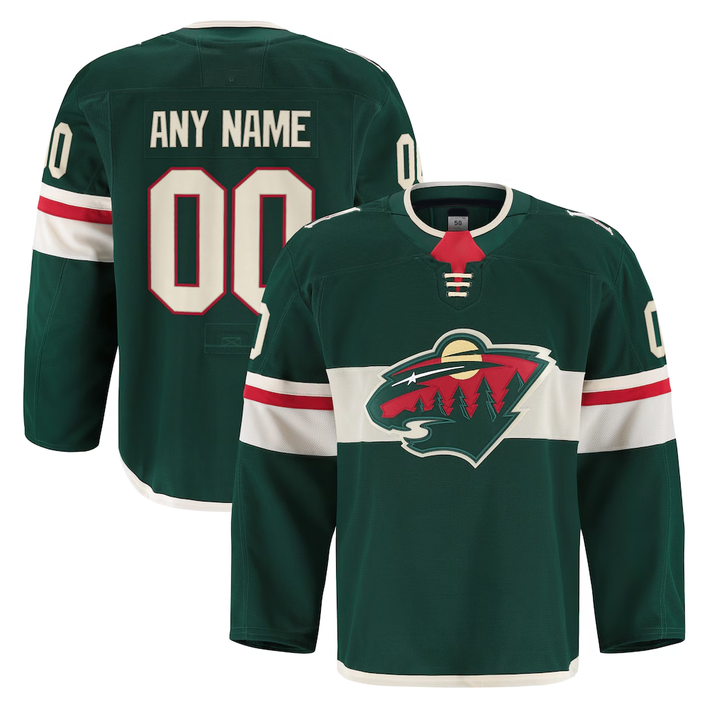 RedF Custom M.Wild Green Home Authentic Pro Jerseys