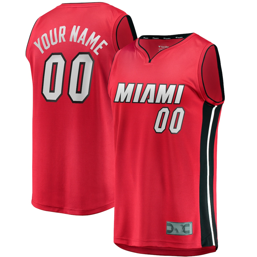 RedFS Custom M.Heat  Red Fast Break Jerseys - Statement Edition