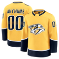 RedF Custom N.Predators Gold Home Premium Jerseys