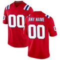 RedF Custom NE.Patriots  Red Alternate Stitched Jerseys