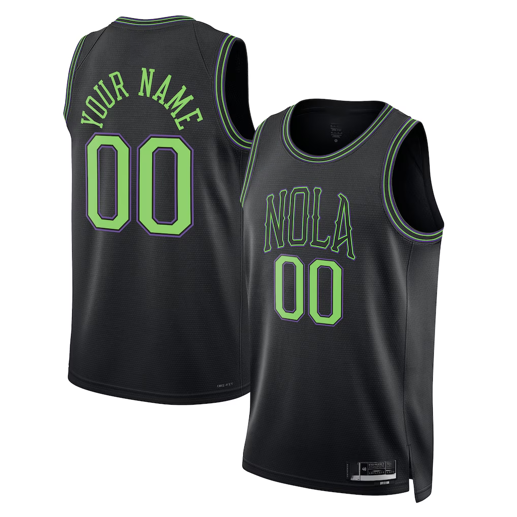 RedF Custom NO.Pelicans Black 202526 City Edition Swingman Stitched Jerseys
