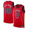 RedF Custom NO.Pelicans Jordan Brand Red Swingman Stitched Jerseys- Statement Edition
