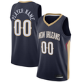 RedF Custom NO.Pelicans Navy Swingman Stitched Jerseys- Icon Edition