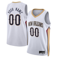 RedF Custom NO.Pelicans White Swingman Stitched Jerseys- Association Edition