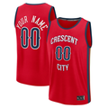 RedF Custom NO.Pelicans Red Fast Break Stitched Jerseys- Statement Edition