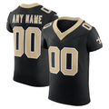 RedF Custom NO.Saints Black Vapor F.U.S.E. Elite Stitched Jerseys