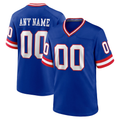 RedF Custom NY.Giants Royal Classic Game Stitched Jerseys