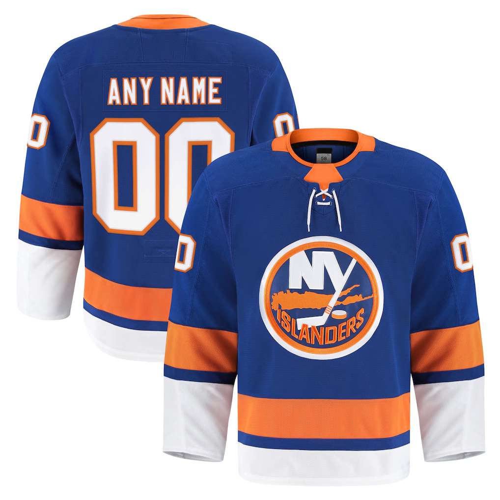 RedF Custom NY.Islanders Royal Home Authentic Pro Jerseys