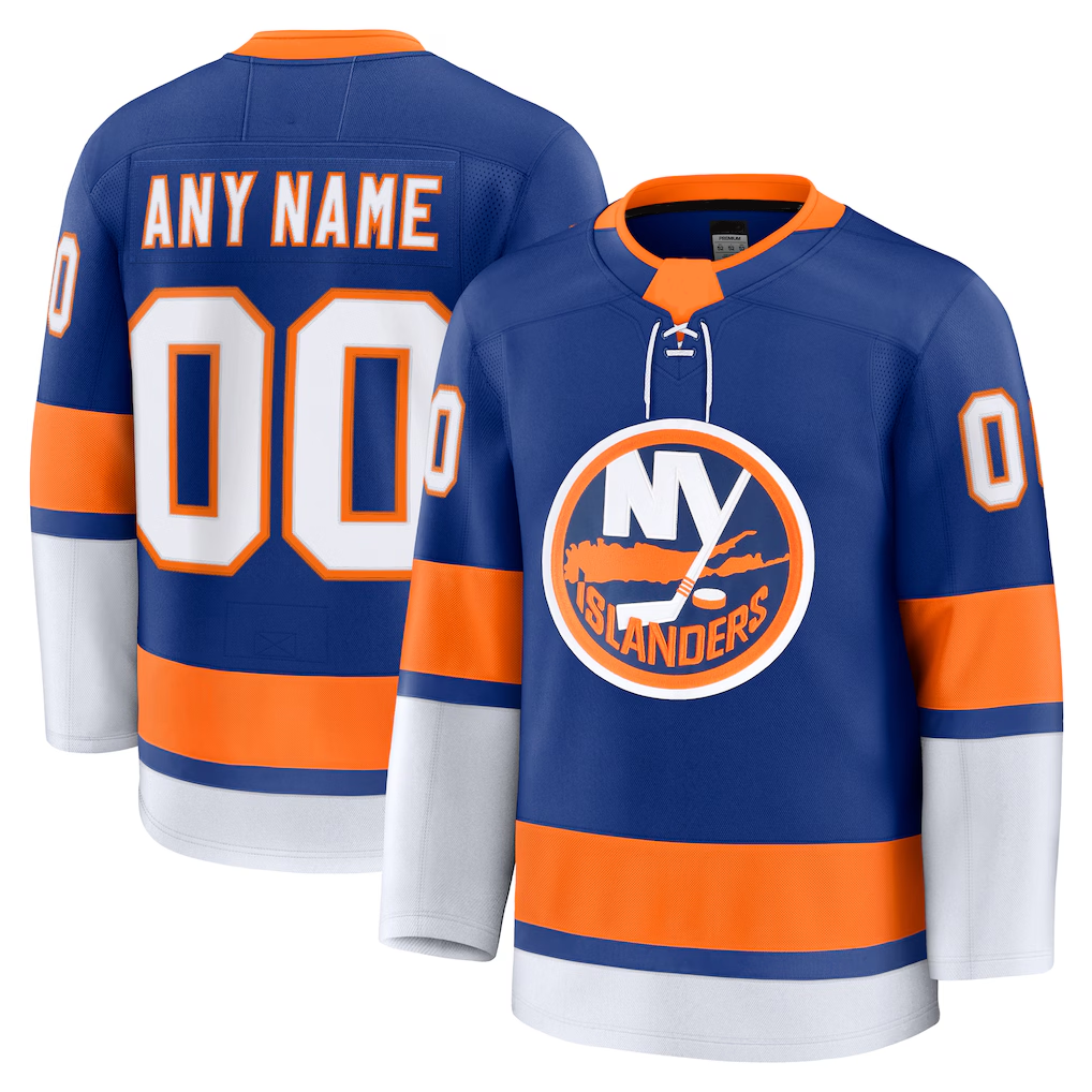 RedF Custom NY.Islanders Royal Home Premium Jerseys