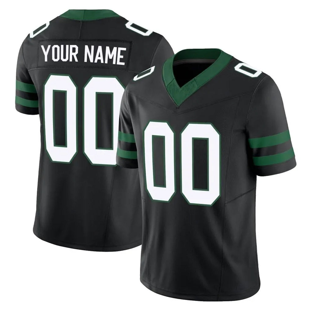 RedF Custom NY.Jets Black Limited Legacy Vapor F.U.S.E. Home Game Any Name & Numbers Stitched Jerseys