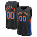 RedF Custom NY.Knicks Black Fast Break Jerseys - Icon Edition