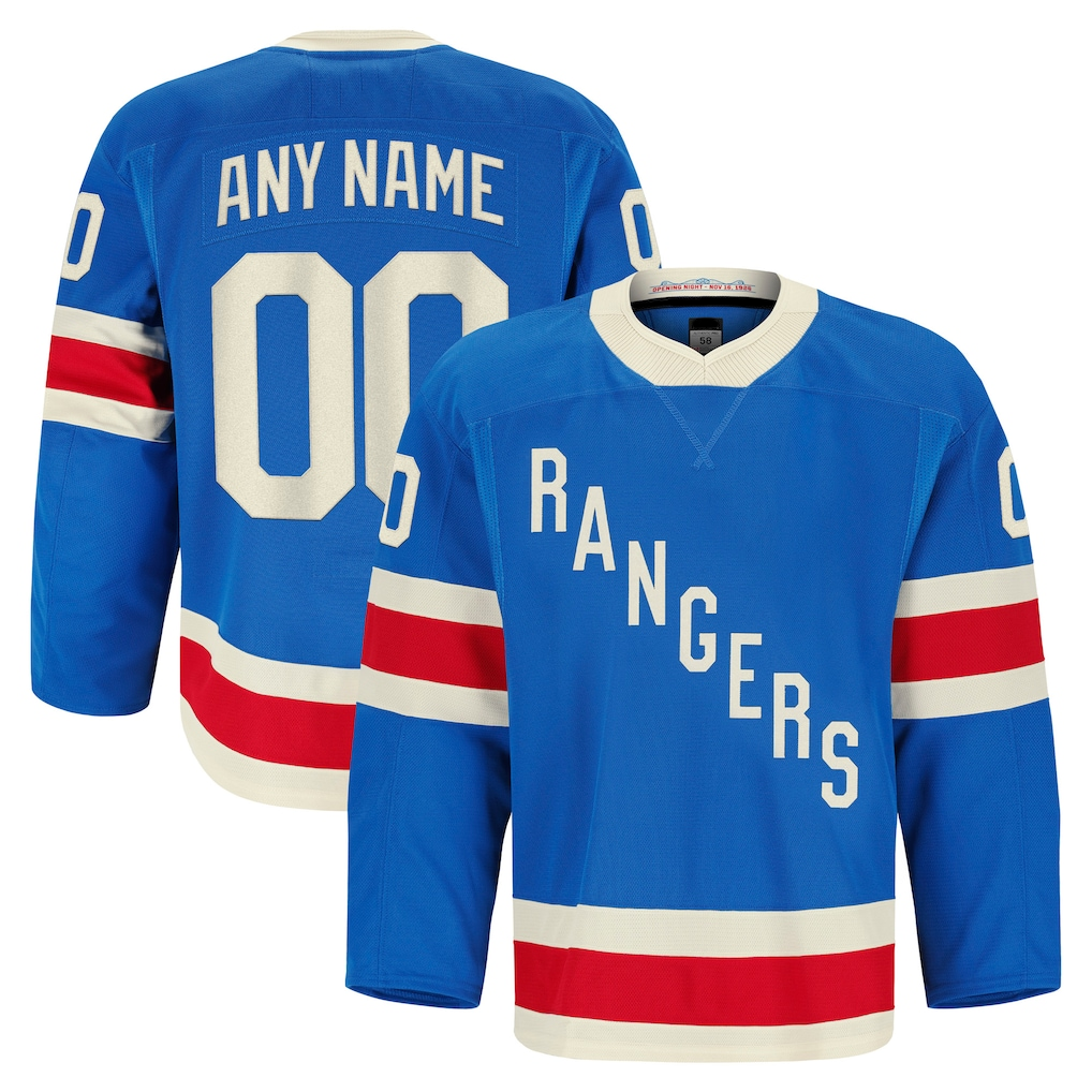 RedF Custom NY.Rangers Blue Centennial Authentic Pro Jerseys