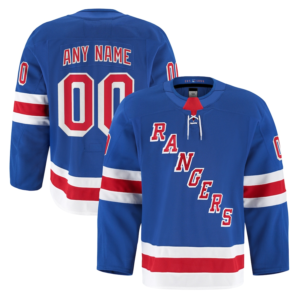RedF Custom NY.Rangers Royal Home Authentic Pro Jerseys