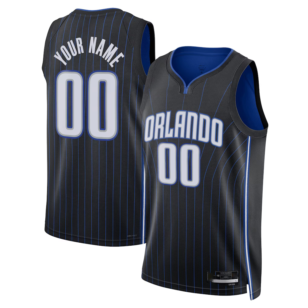 RedF Custom O.Magic Black Swingman Jerseys - Icon Edition