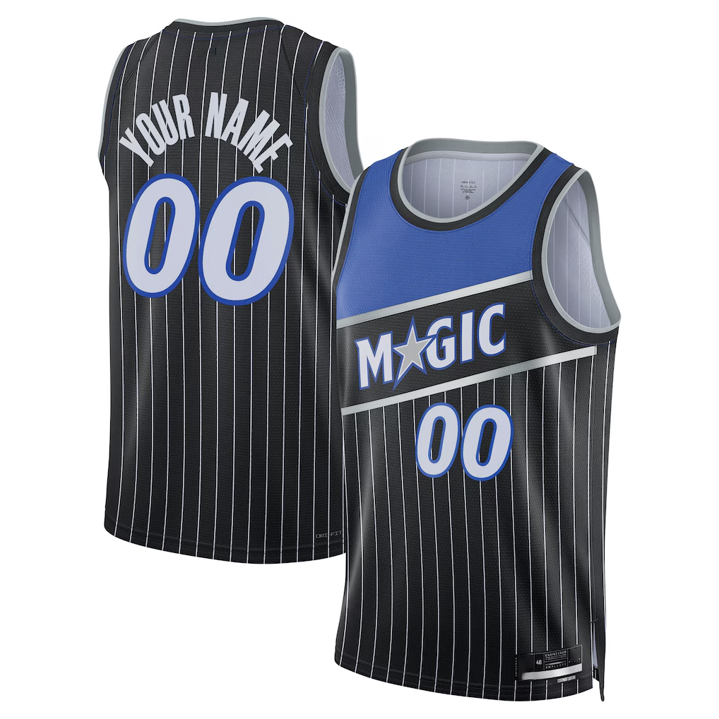 RedF Custom O.Magic Black Swingman Jerseys - Statement Edition
