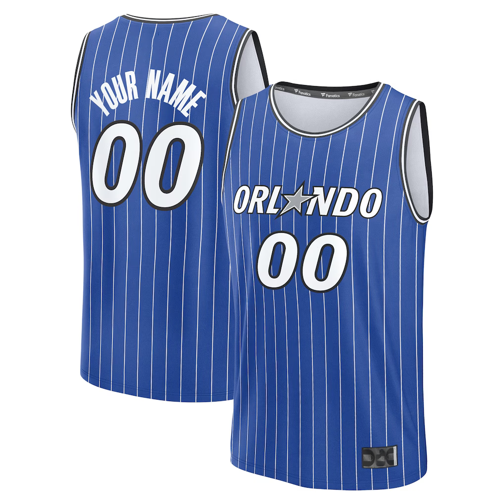 RedF Custom O.Magic Blue Fast Break Replica Jerseys - Icon Edition