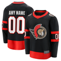 RedF Custom O.Senators Black Home Breakaway Jerseys