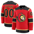 RedF Custom O.Senators Red Alternate Premium Jerseys
