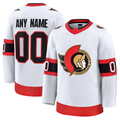 RedF Custom O.Senators White Away Premium Jerseys