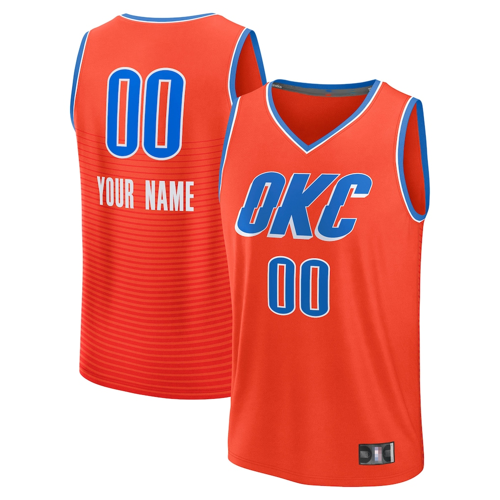 RedF Custom OC.Thunder Orange Swingman Stitched Jerseys - Icon Edition