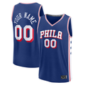 RedF Custom P.76ers Blue Fast Break Jerseys - Icon Edition