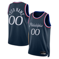 RedF Custom P.76ers Navy 202526 City Edition Swingman Jerseys
