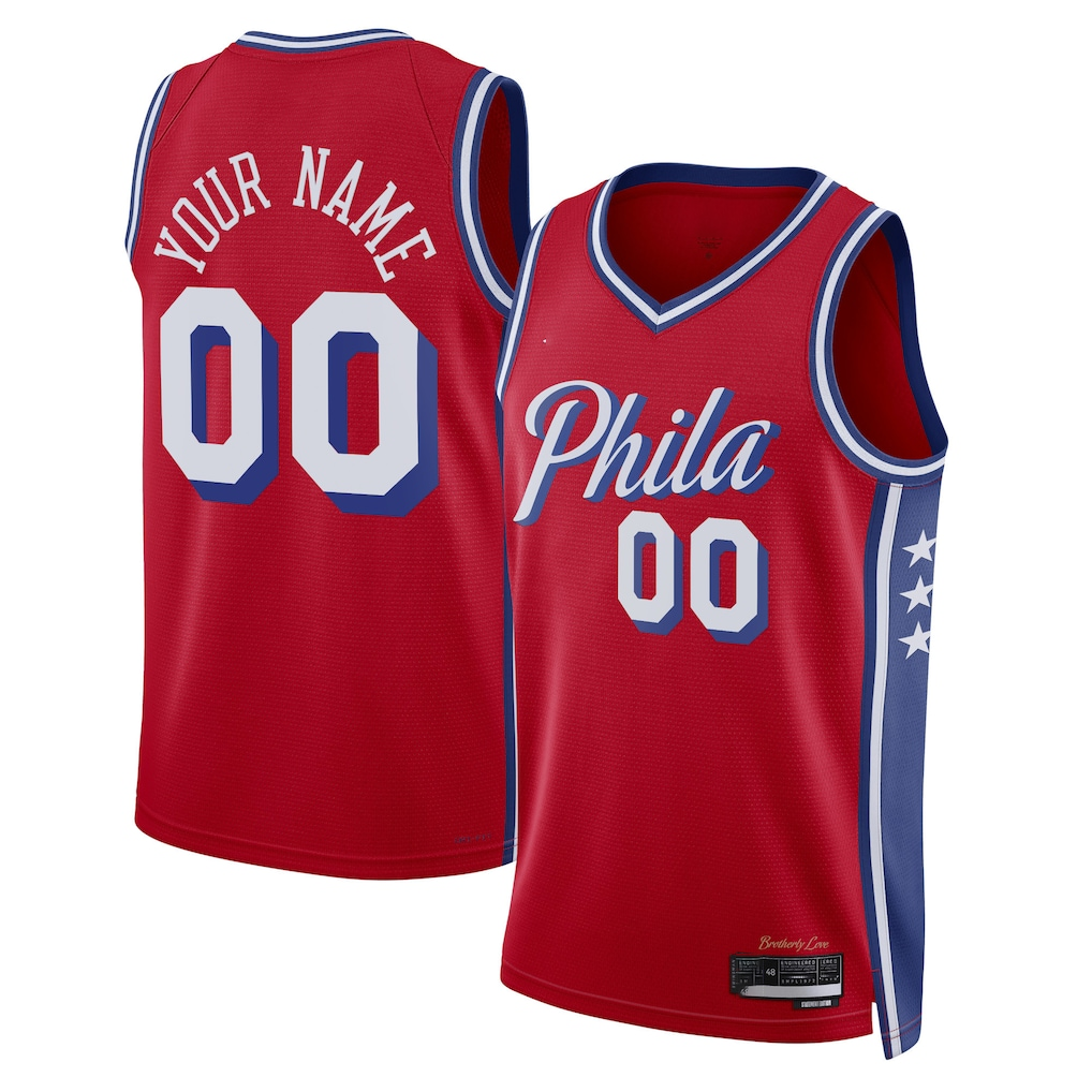 RedF Custom P.76ers Red 202223 Swingman Jerseys - Statement Edition