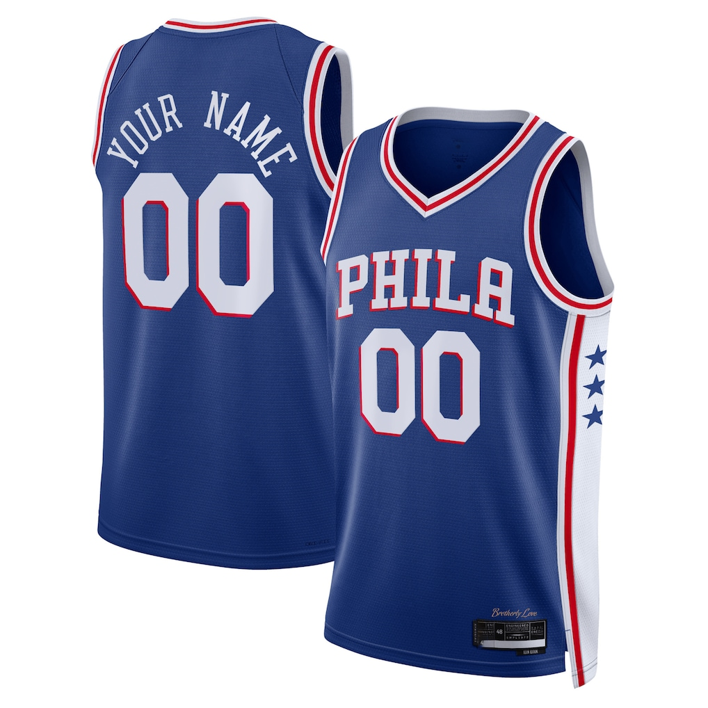 RedF Custom P.76ers Royal 202223 Swingman Jerseys - Icon Edition