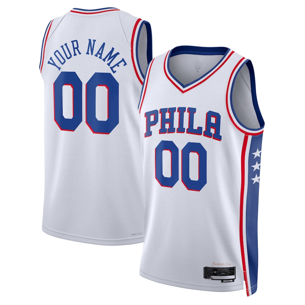 RedF Custom P.76ers White 202223 Swingman Jerseys - Association Edition