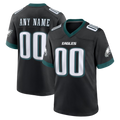 RedF Custom P.Eagles Black Alternate Game Stitched Jerseys