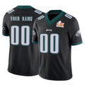 RedF Custom P.Eagles Black Limited Vapor F.U.S.E. Super Bowl LIX Home Game Any Name & Numbers Stitched Jerseys