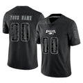 RedF Custom P.Eagles Black Reflective Limited Home Game Any Name & Numbers Stitched Jerseys