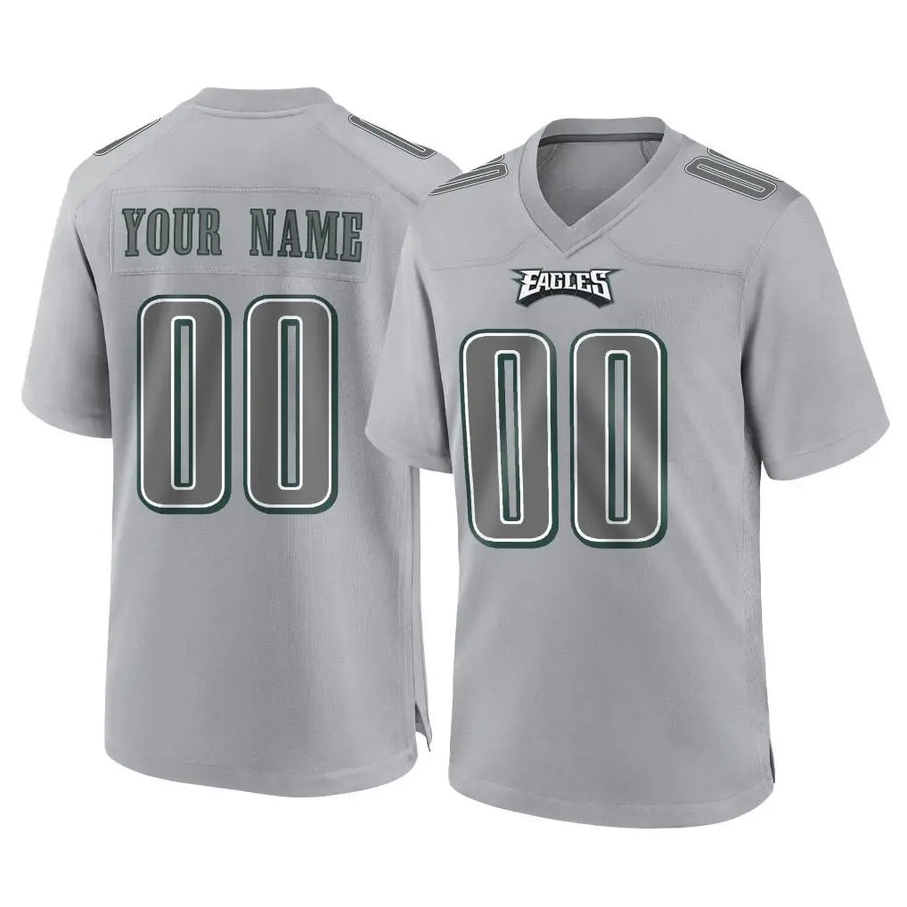 RedF Custom P.Eagles Gray Atmosphere Fashion Home Game Any Name & Numbers Stitched Jerseys
