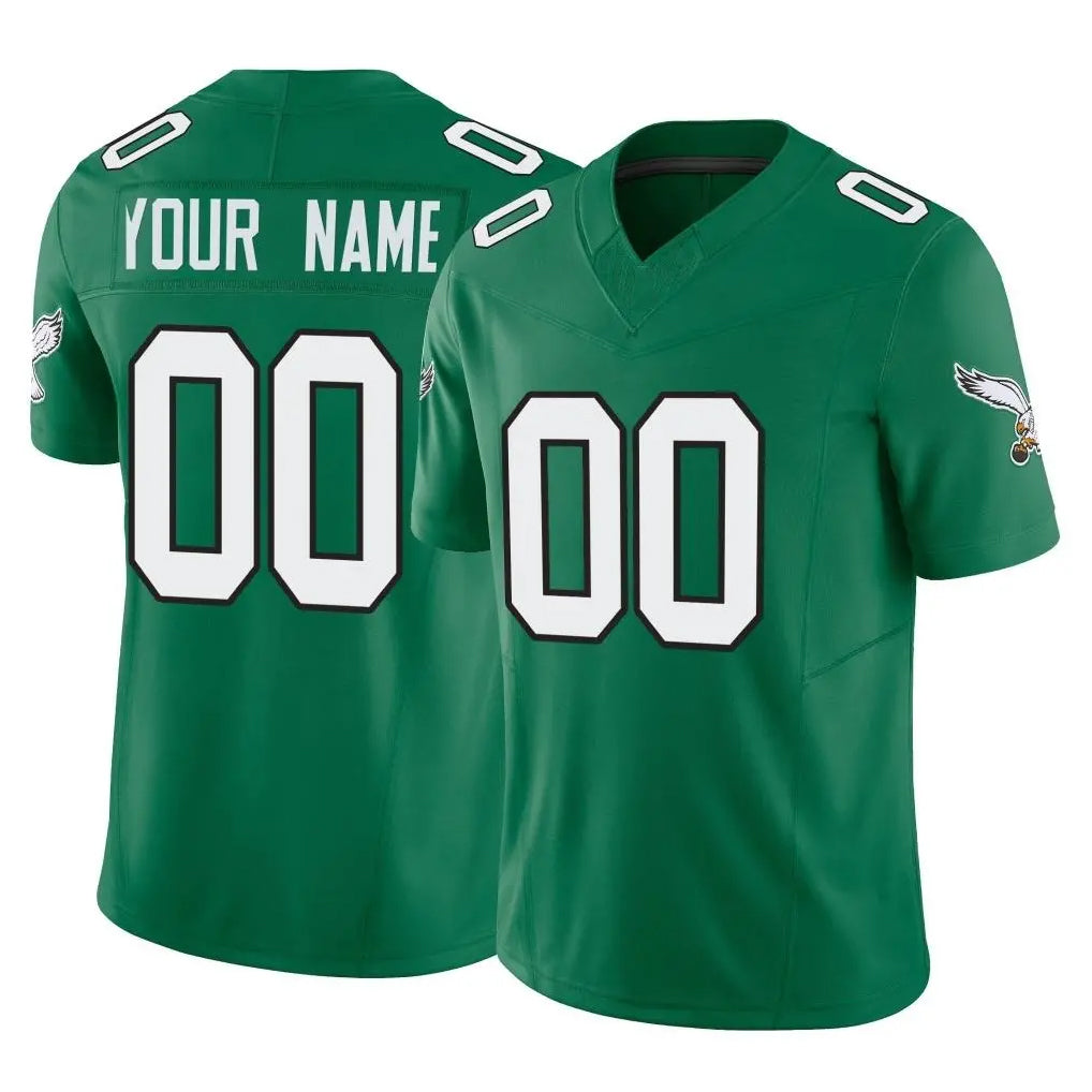 RedF Custom P.Eagles Green Kelly Alternate Vapor F.U.S.E. Home Game Any Name & Numbers Stitched Jerseys