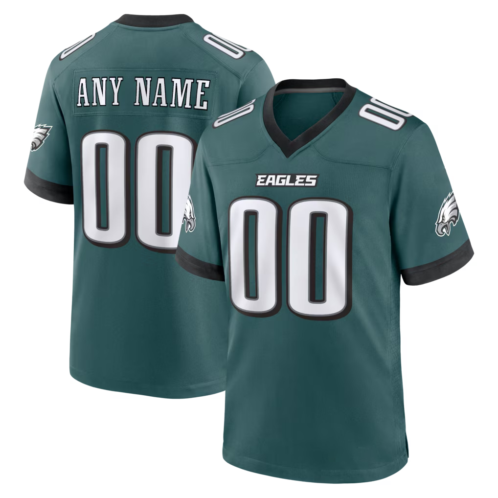 Pkot Custom P.Eagles Midnight Green Team Stitched Jerseys