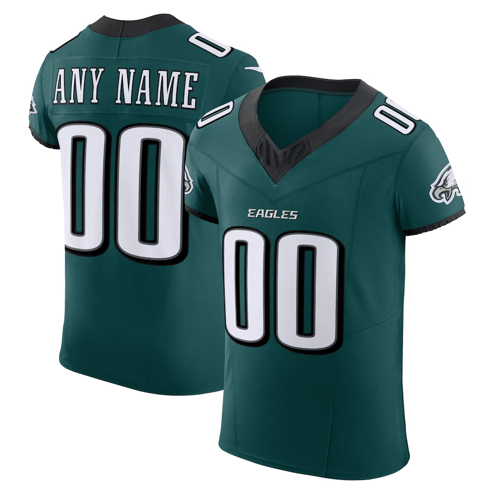 Pkot Custom P.Eagles Midnight Green Team Vapor F.U.S.E. Elite Stitched Jerseys