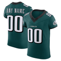 RedF Custom P.Eagles Midnight Green Team Vapor F.U.S.E. Elite Stitched Jerseys