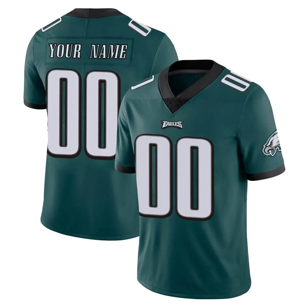 RedF Custom P.Eagles Team Color Green Vapor Untouchable Home Game Any Name & Numbers Stitched Jerseys