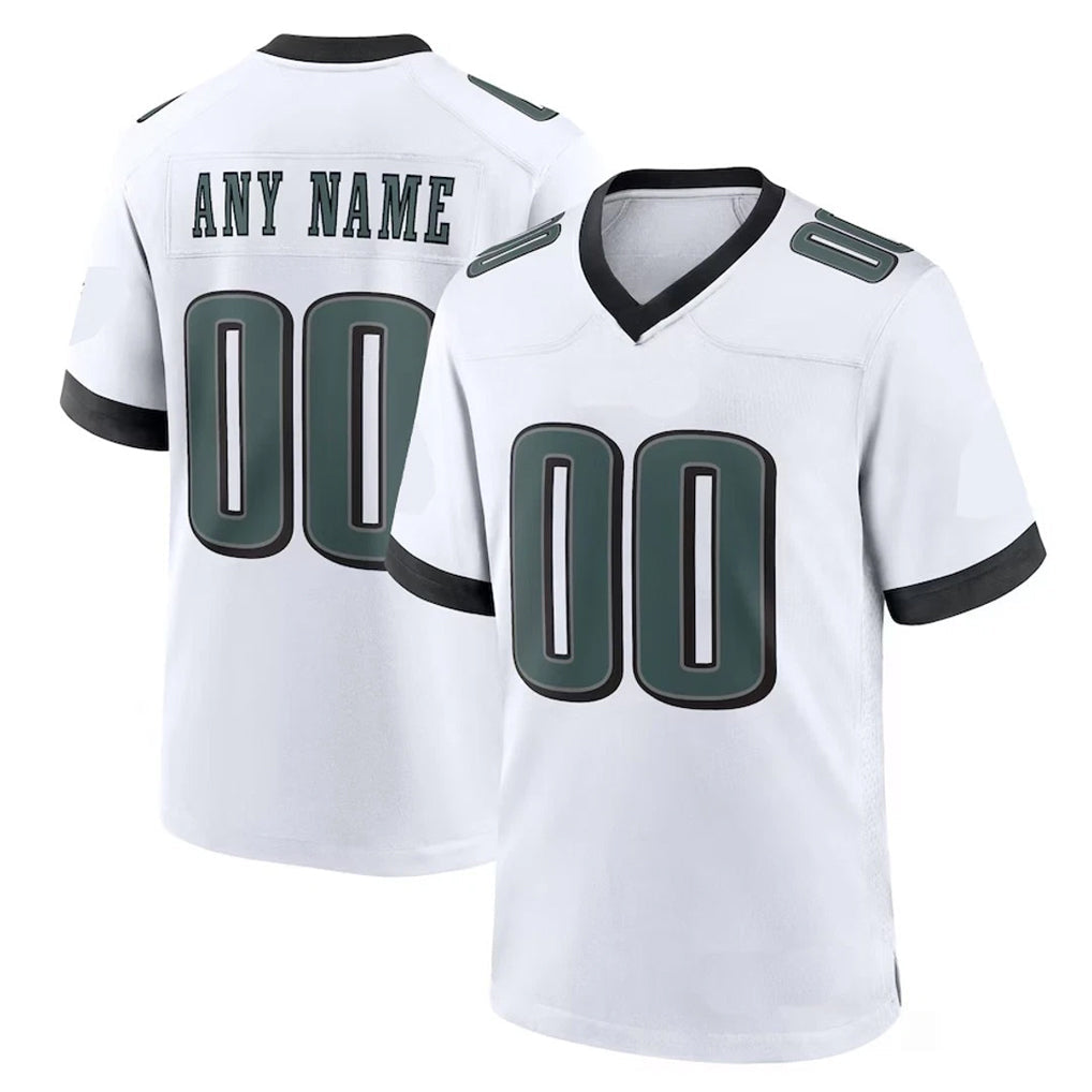 RedF Custom P.Eagles White Game Home Any Name & Numbers Stitched Jerseys