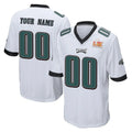 RedF Custom P.Eagles White Super Bowl LIX Home Game Any Name & Numbers Stitched Jerseys