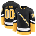 RedF Custom P.Penguins Black Alternate Premium Jerseys