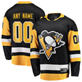 RedF Custom P.Penguins Black Home Breakaway Jerseys