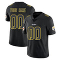 RedF Custom P.Steelers Black Impact Limited Home Game Any Name & Numbers Stitched Jerseys