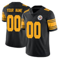 RedF Custom P.Steelers Black Limited Color Rush Home Game Any Name & Numbers Stitched Jerseys