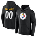 RedF Custom P.Steelers Black Salute to Service Hoodies Limited Game Any Name & Numbers Stitched Jerseys