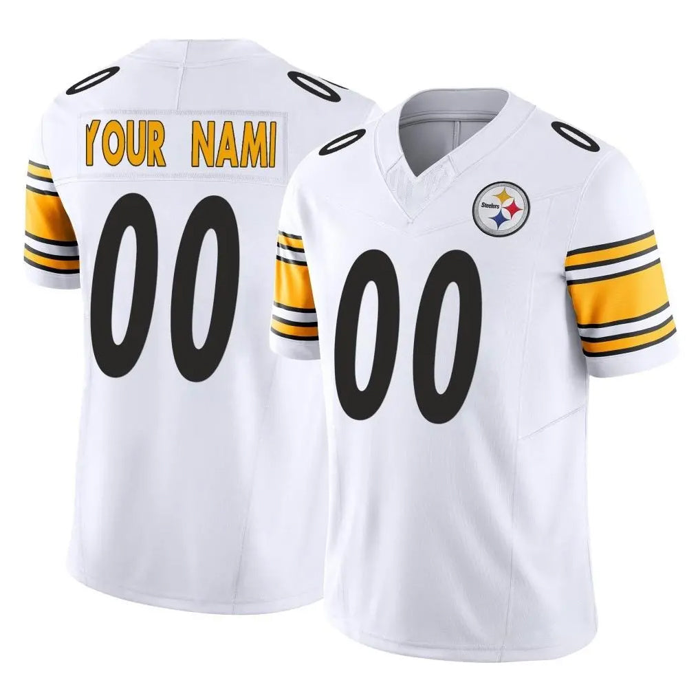 RedF Custom P.Steelers White Limited Vapor F.U.S.E. Home Game Any Name & Numbers Stitched Jerseys