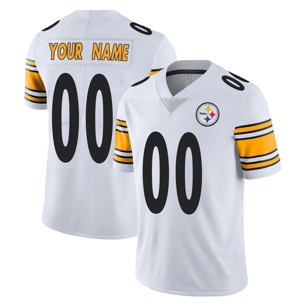 RedF Custom P.Steelers White Limited Vapor Untouchable Home Game Any Name & Numbers Stitched Jerseys