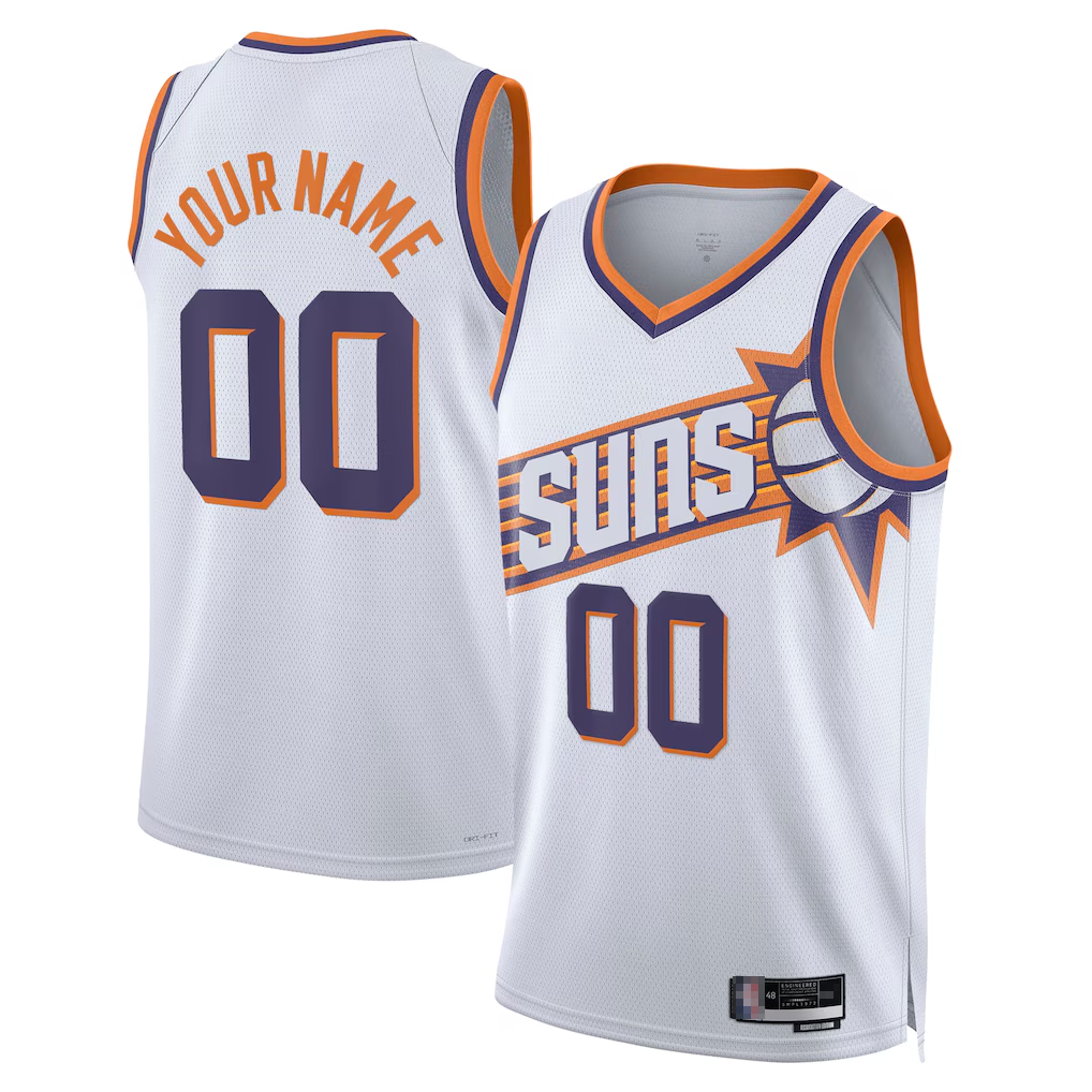 RedF Custom P.Suns White Swingman Stitched Jerseys - Association Edition